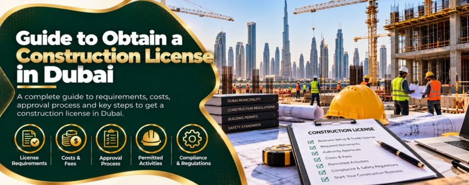 guide to obtain a construction license in dubai guide