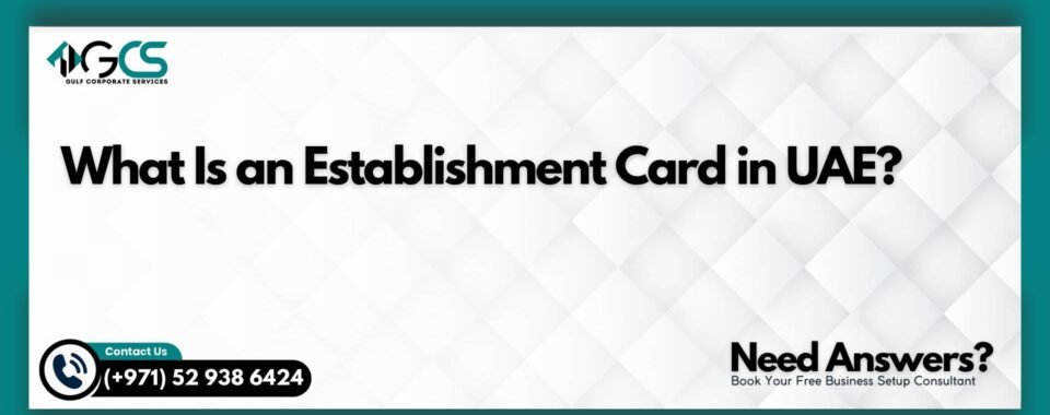 What Is an Establishment Card in UAE?