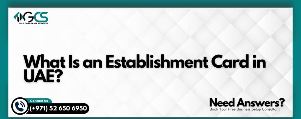 What Is an Establishment Card in UAE?