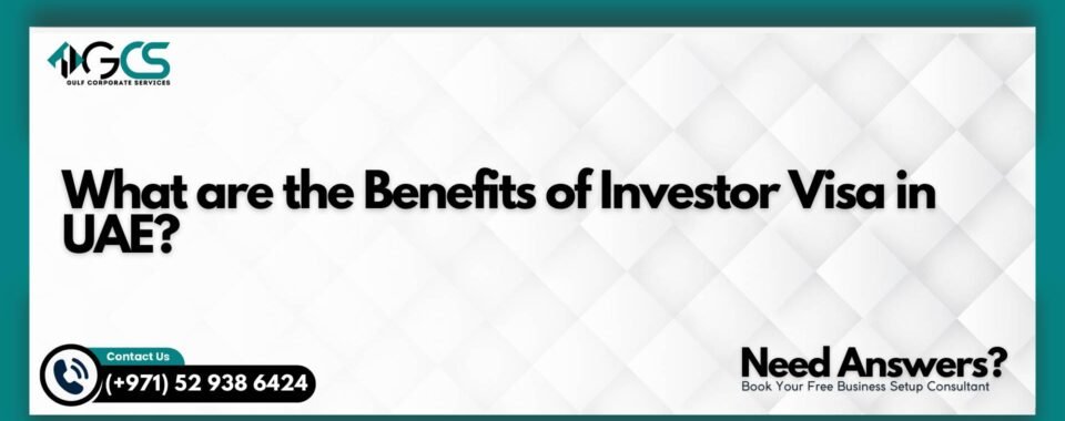 What are the Benefits of Investor Visa in UAE?