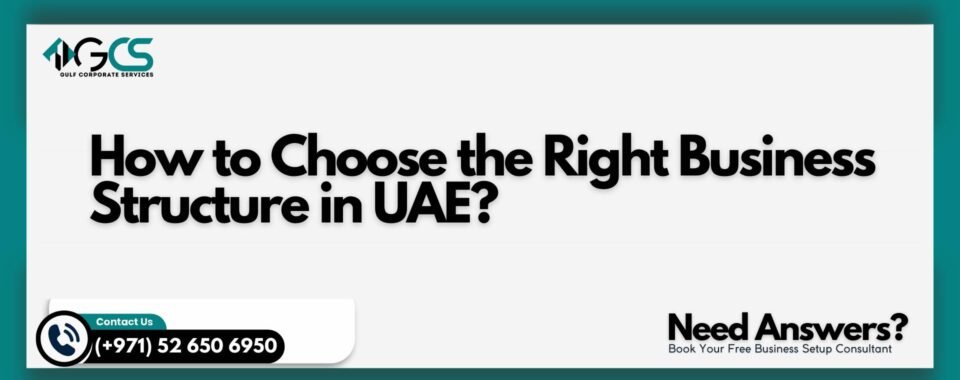 How to Choose the Right Business Structure in UAE?