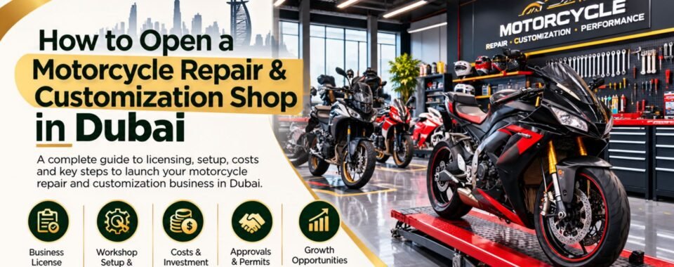open a motorcycle repair shop in dubai guide