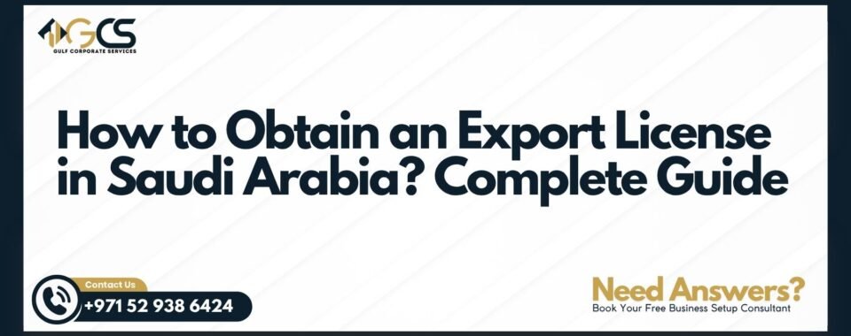 Export License in Saudi Arabia