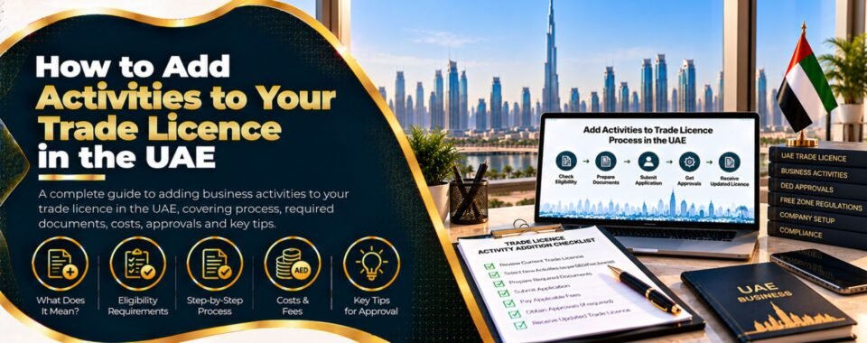 How to Add Activities to Your Trade Licence in the UAE guide