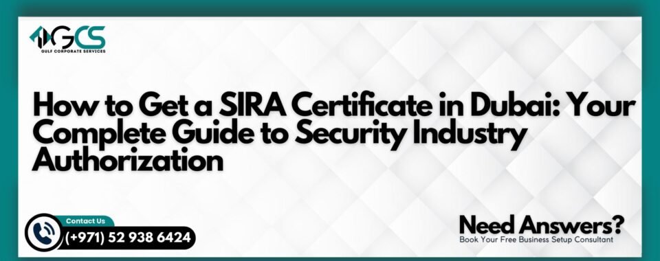 SIRA Certificate in Dubai