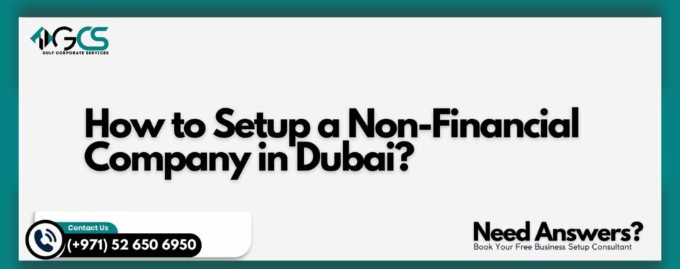 How to Setup a Non-Financial Company in Dubai?