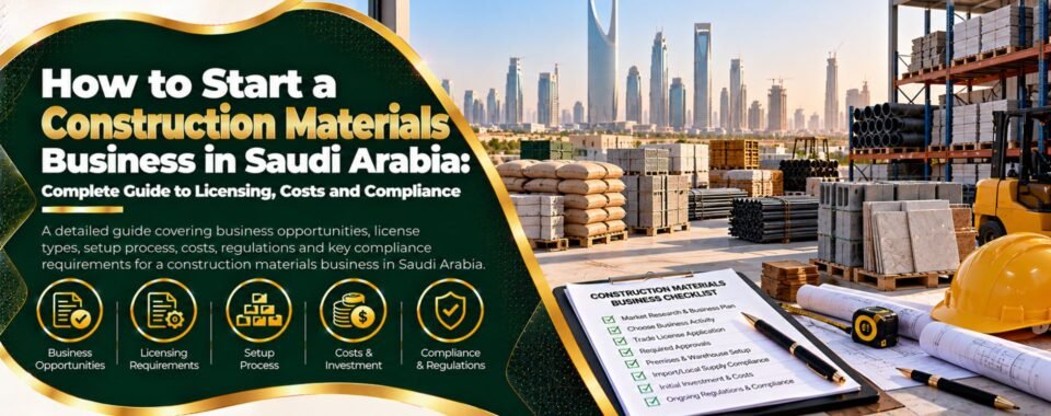 How to Start a Construction Materials Business in Saudi Arabia guide