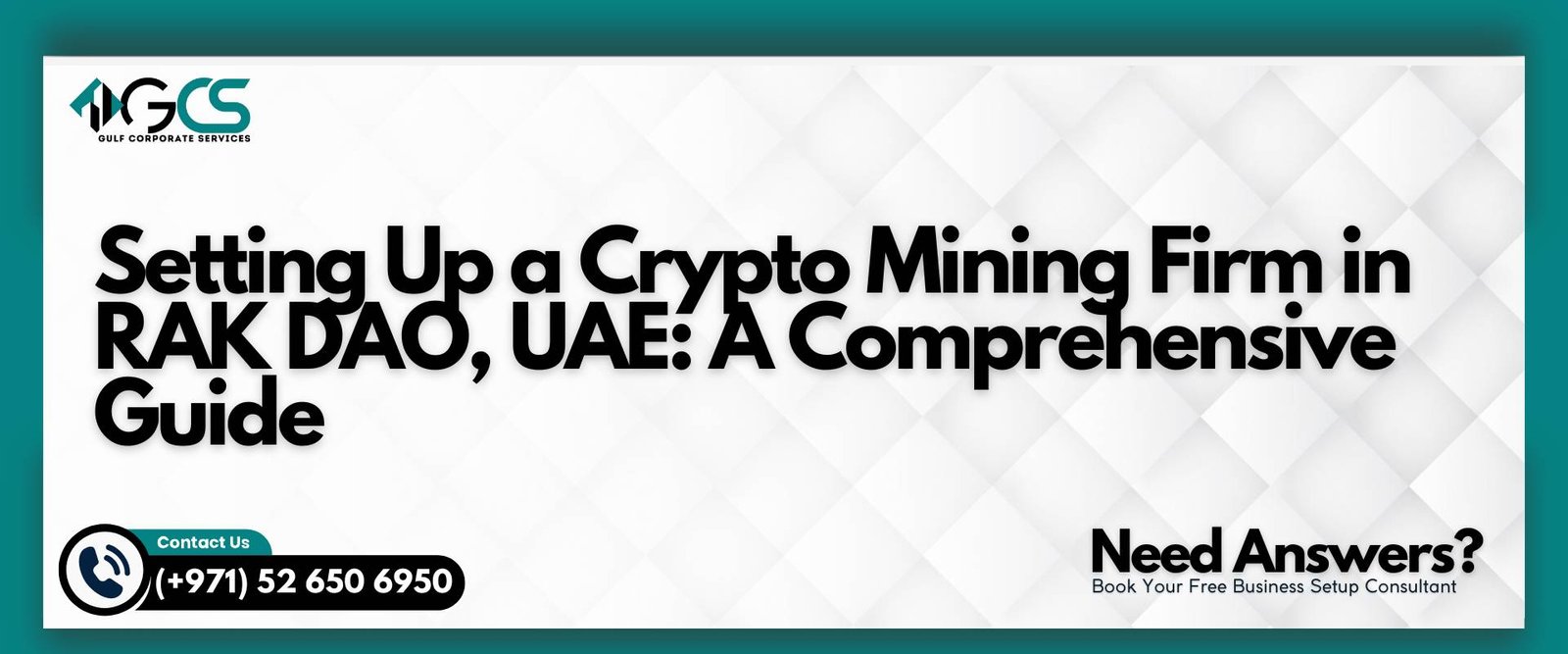 Setting Up a Crypto Mining Firm in RAK DAO, UAE | Gulf Corporate Services