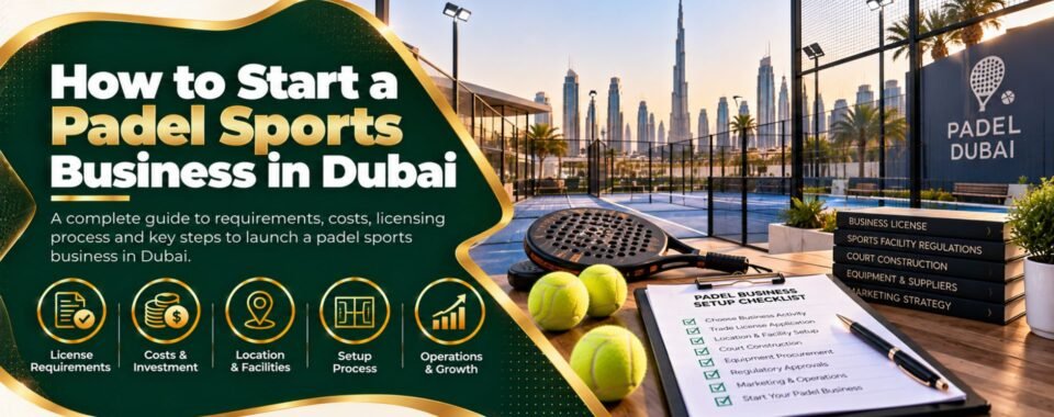 how to start a padel sports business in dubai guide