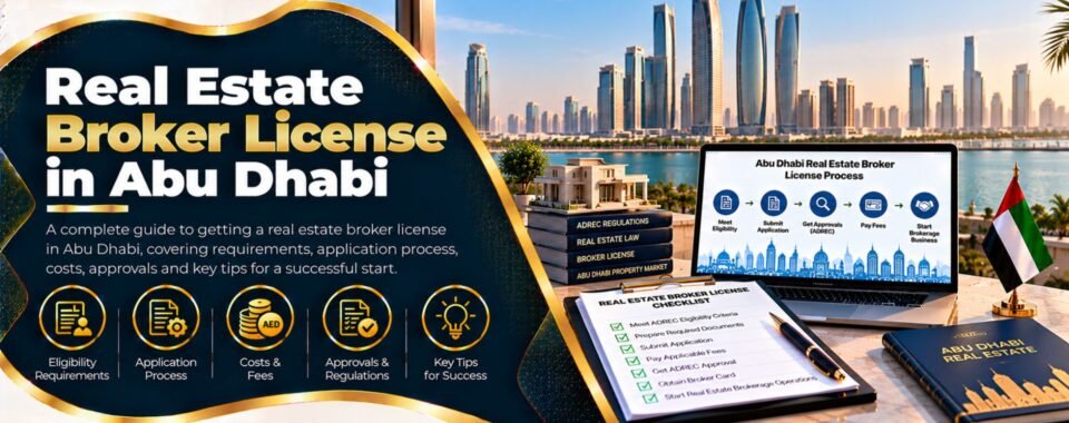 Real Estate Broker License in Abu Dhabi guide