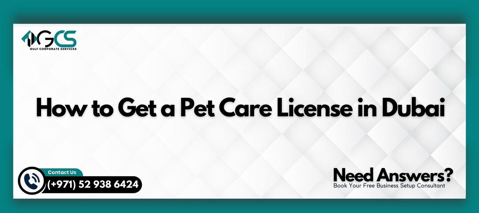 Pet Care License in Dubai