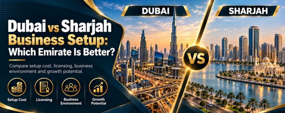 Dubai vs Sharjah business set up Comparison Guide