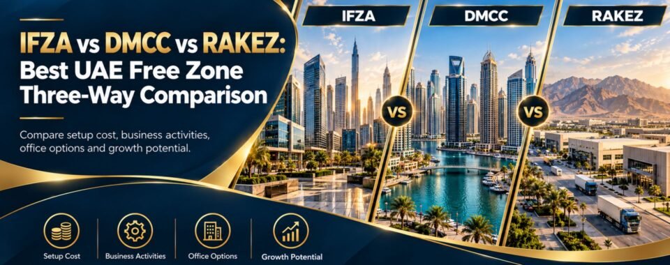 IFZA vs DMCC s RAKEZ Comparison guide