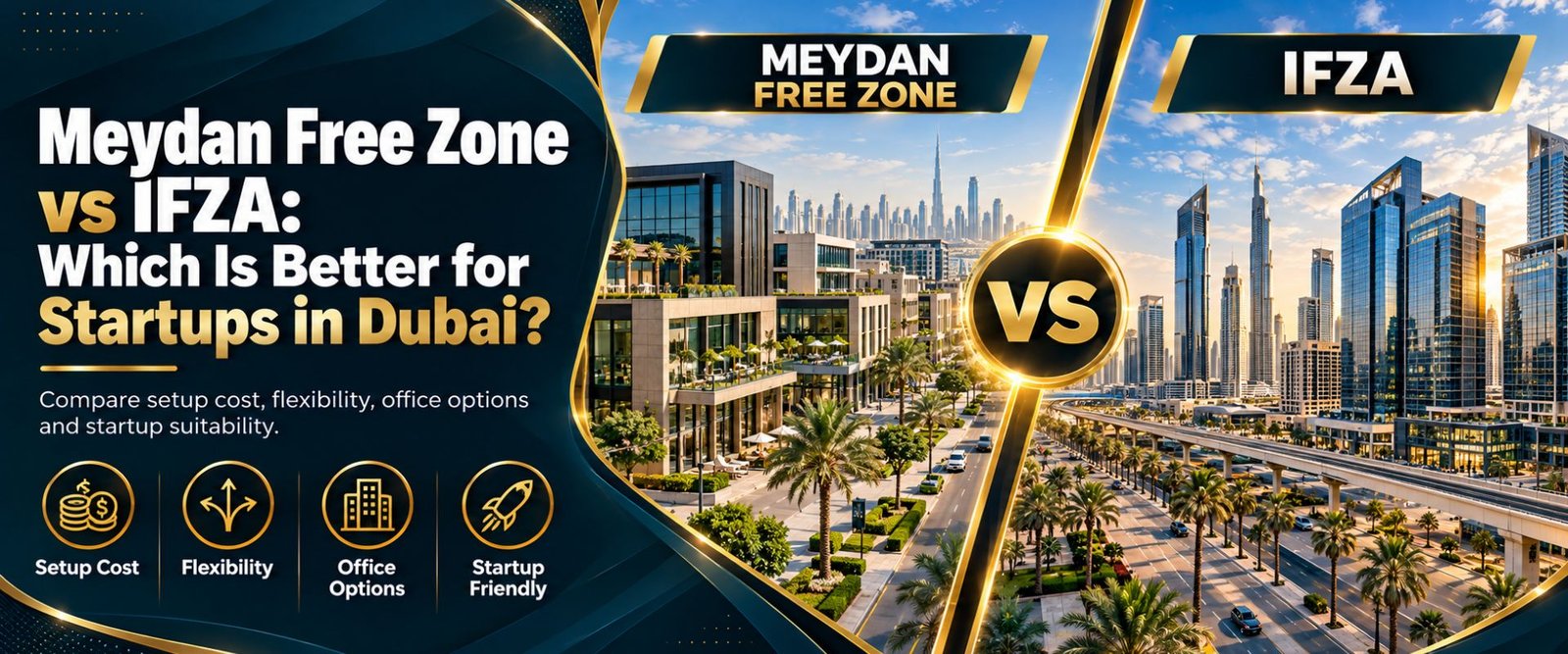 Meydan Free zone vs Ifza Free zone Comparison Guide